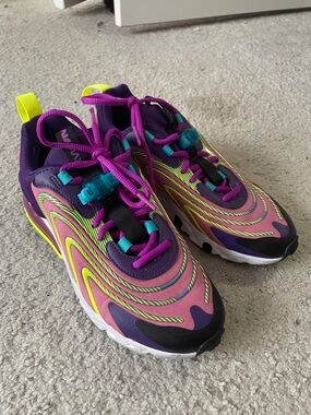 Vibrant Purple & Pink Athletic Sneakers